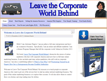 Tablet Screenshot of leavethecorporateworldbehind.com